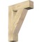 Ekena Millwork Traditional Block Rough Sawn Bracket, Douglas Fir, 6"W x 24"D x 32"H BKT06X24X32TRA05RDF - alternate 1